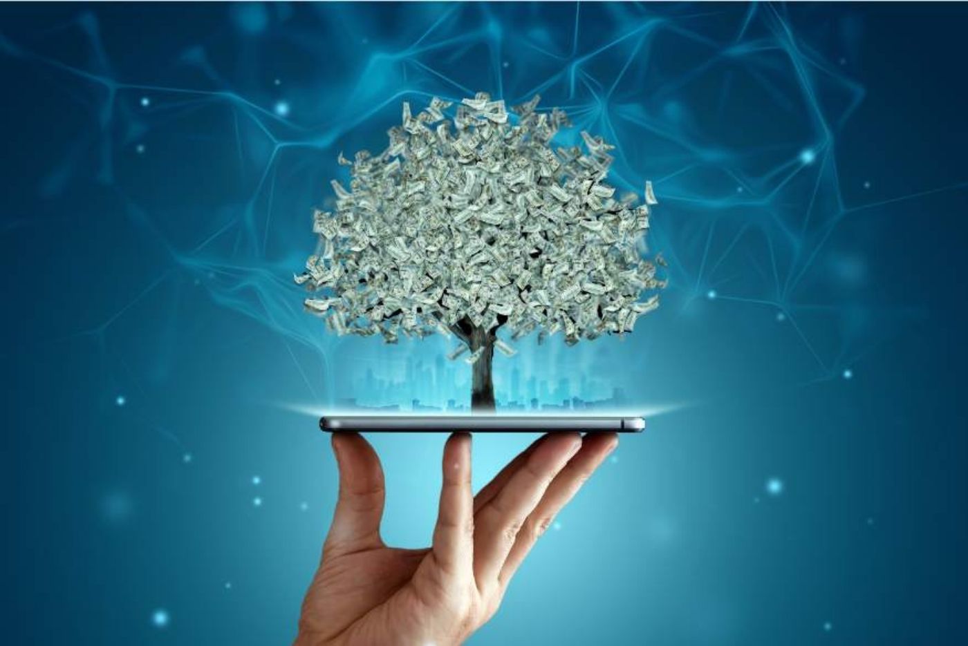 Investing money tree visual